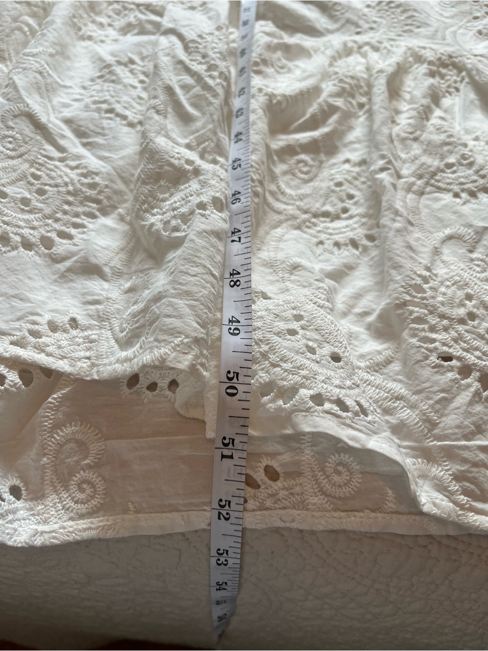 Amazon Boutique White Cotton Embroidered Boho Maxi Dress XL fits like Large - Picture 6 of 10